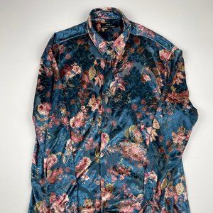 Floral long sleeve button shirt